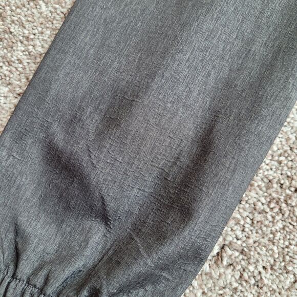 Nomad Jacket Mens Sz M Tech Fleece Lined Hooded Full Zip Snap Pockets Gray READ - Picture 3 of 15